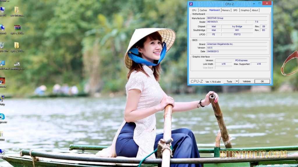 Kiểm tra thông tin máy tính với CPU-z 3 Using CPU-z to view Mainboard information