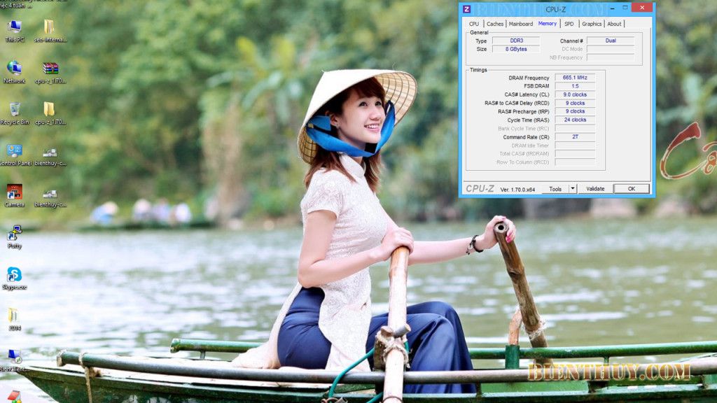 Kiểm tra thông tin máy tính với CPU-z 5 Using CPU-z to view RAM information