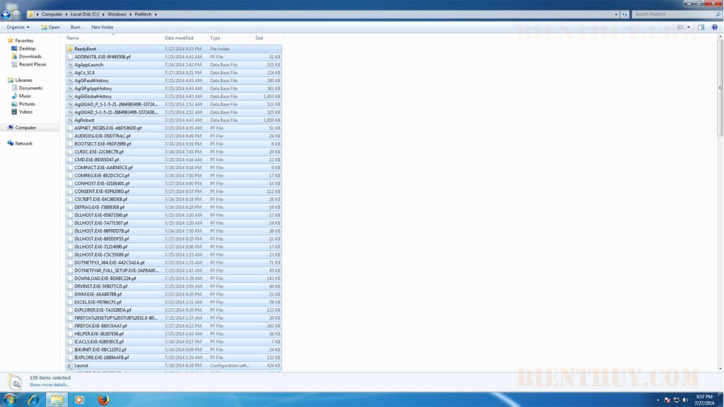 Tăng tốc máy tính với CCleaner và vài thủ thuật nhỏ 5 Delete Prefetch Files