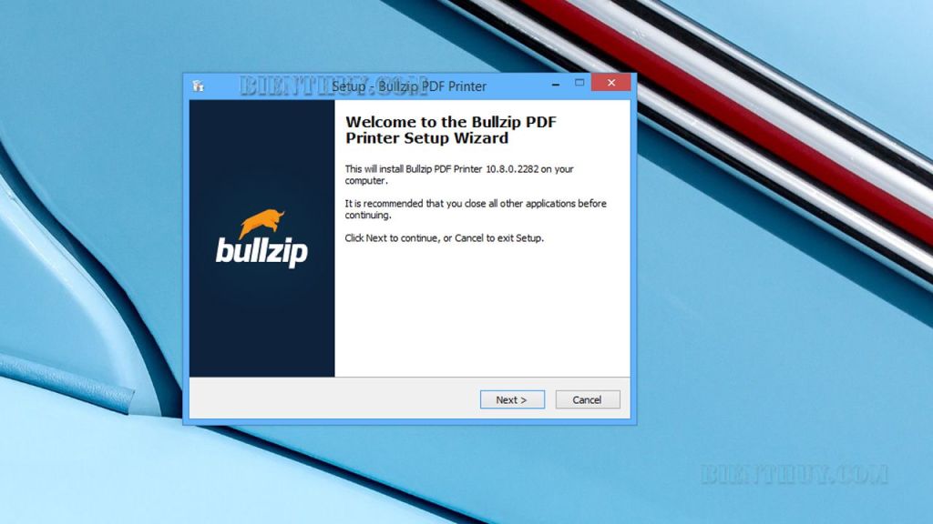 Cách cài đặt Bullzip PDF Printer bước 2