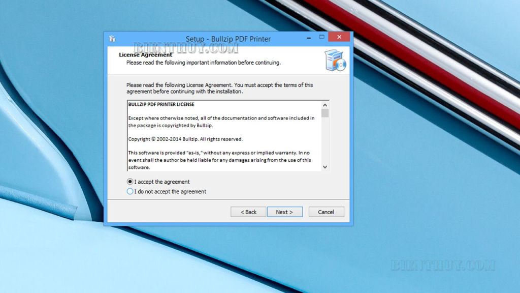 Cách cài đặt Bullzip PDF Printer bước 3