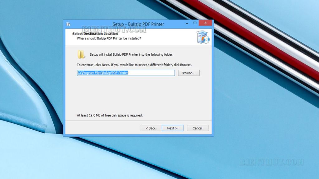 Cách cài đặt và sử dụng Bullzip PDF Printer 5 Cách cài đặt Bullzip PDF Printer bước 4