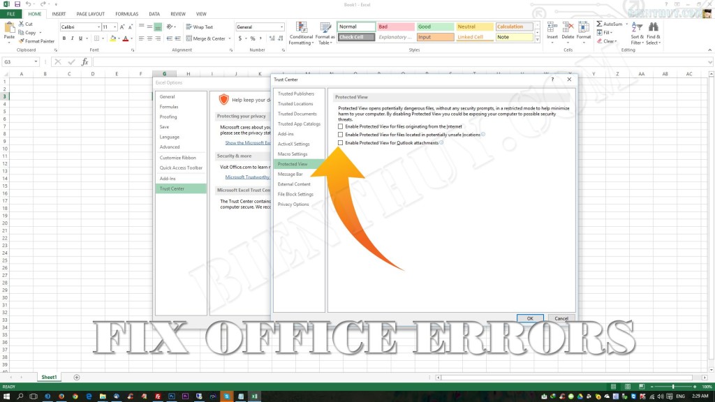 Fix "Microsoft excel cannot open or save any more documents because there is not enough available memory or disk space."