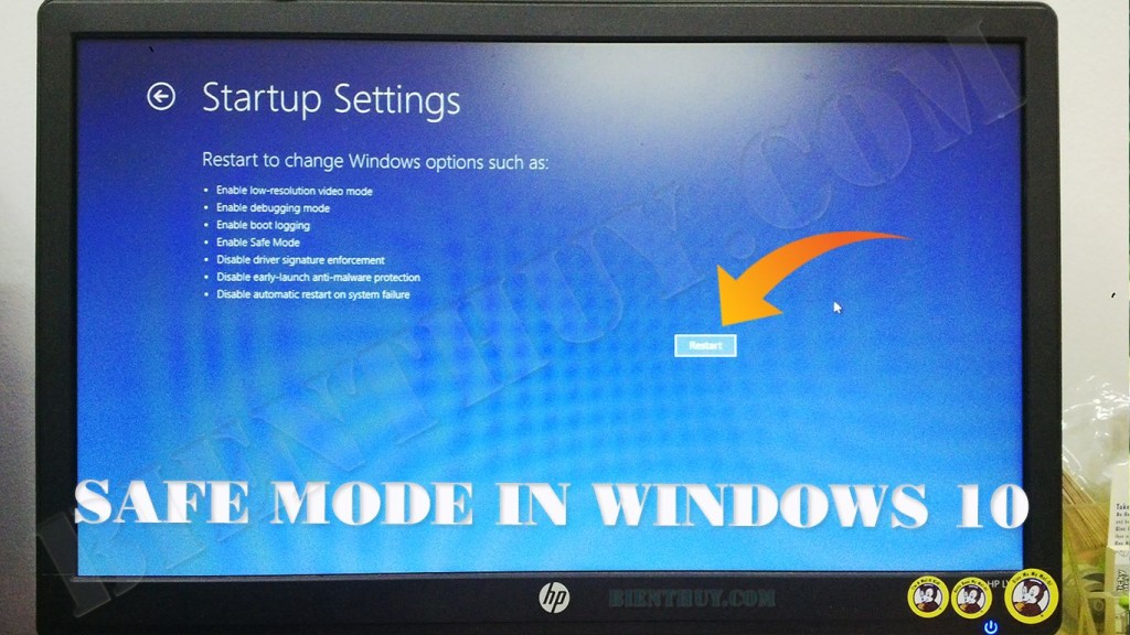 How to boot to Safe Mode in windows 10 