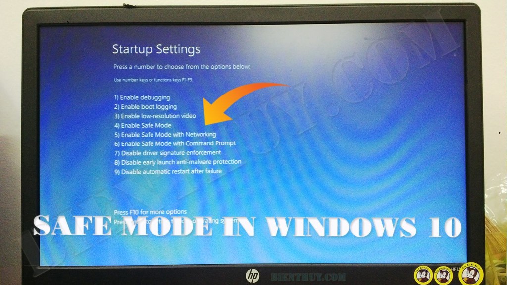 Làm thế nào để boot vào Safe Mode trong windows 10? 8 How to boot to Safe Mode in windows 10
